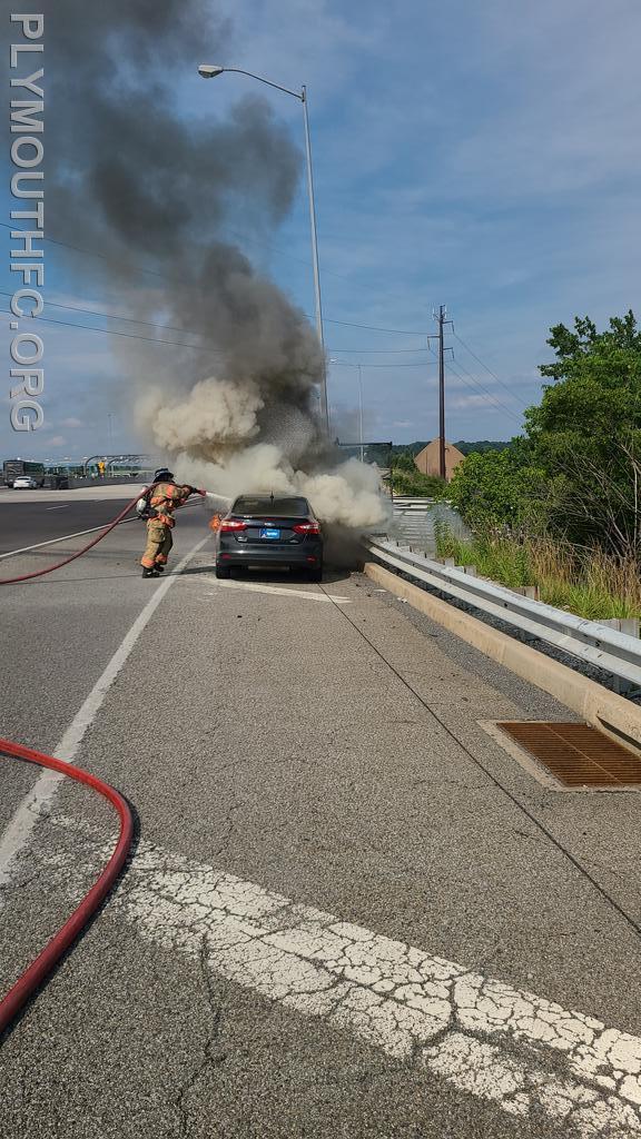 Vehicle Fire I-476, Plymouth Township 2021