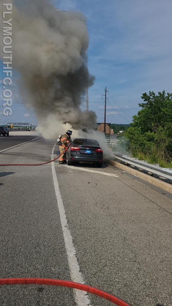 Vehicle Fire I-476, Plymouth Township 2021