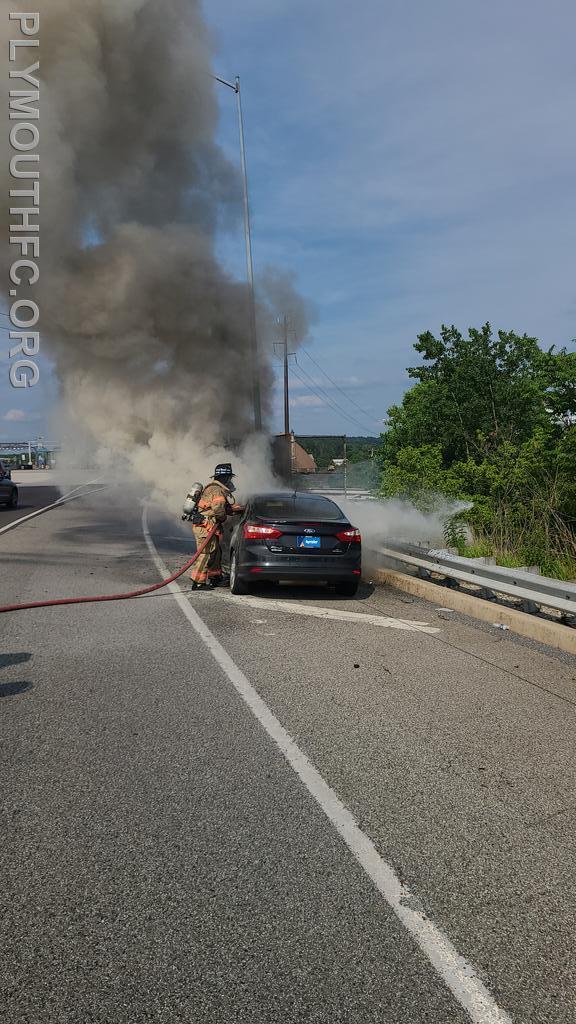 Vehicle Fire I-476, Plymouth Township 2021
