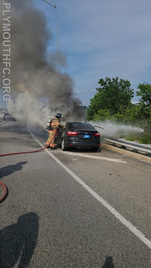 Vehicle Fire I-476, Plymouth Township 2021