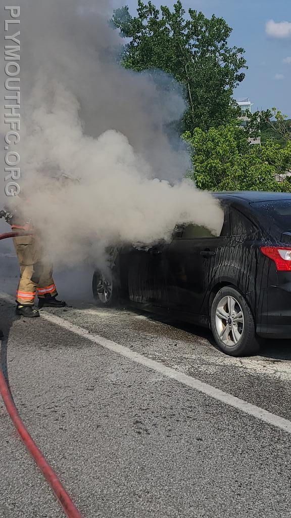 Vehicle Fire I-476, Plymouth Township 2021