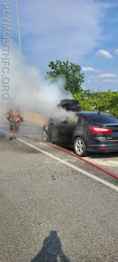 Vehicle Fire I-476, Plymouth Township 2021