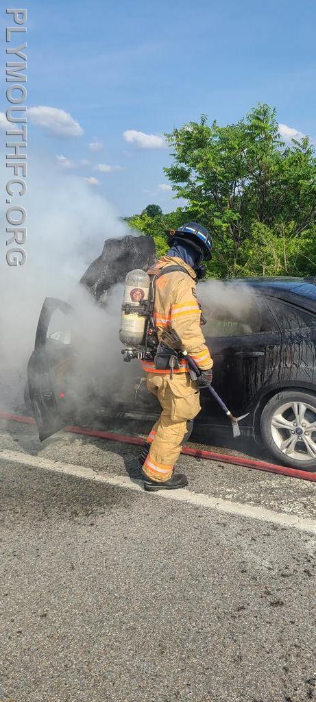 Vehicle Fire I-476, Plymouth Township 2021