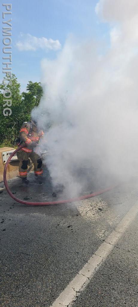 Vehicle Fire I-476, Plymouth Township 2021