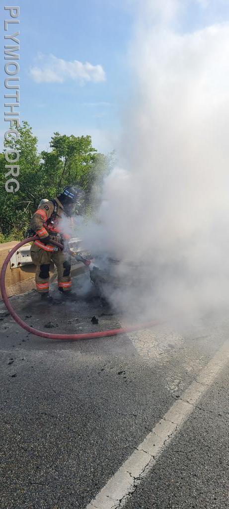 Vehicle Fire I-476, Plymouth Township 2021