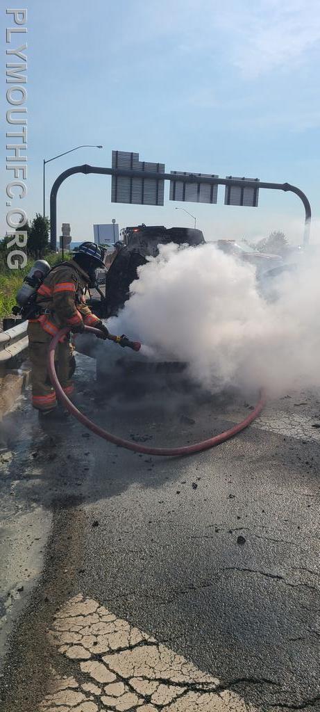 Vehicle Fire I-476, Plymouth Township 2021