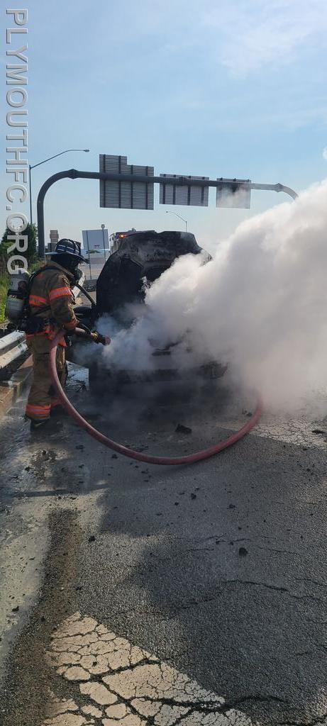 Vehicle Fire I-476, Plymouth Township 2021