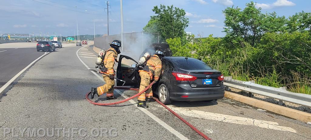 Vehicle Fire I-476, Plymouth Township 2021