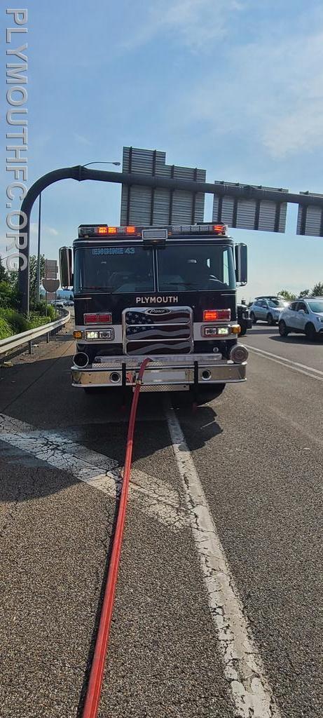 Vehicle Fire I-476, Plymouth Township 2021
