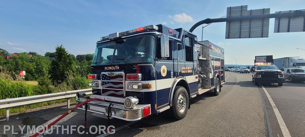 Vehicle Fire I-476, Plymouth Township 2021