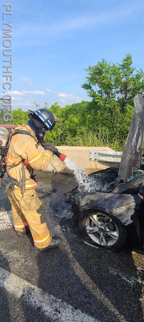 Vehicle Fire I-476, Plymouth Township 2021