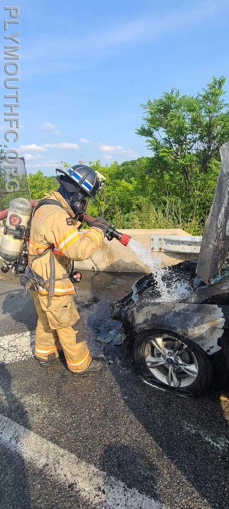 Vehicle Fire I-476, Plymouth Township 2021